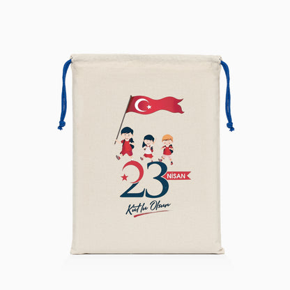 23 Nisan Baskılı Ham Bez Kese