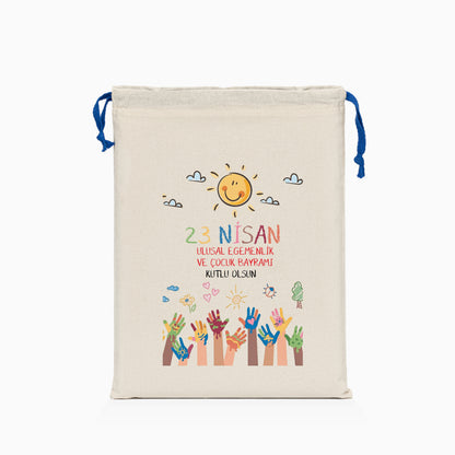 23 Nisan Baskılı Ham Bez Kese