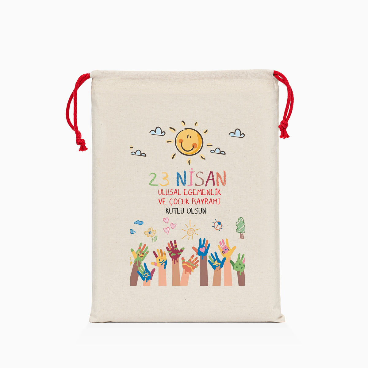 23 Nisan Baskılı Ham Bez Kese