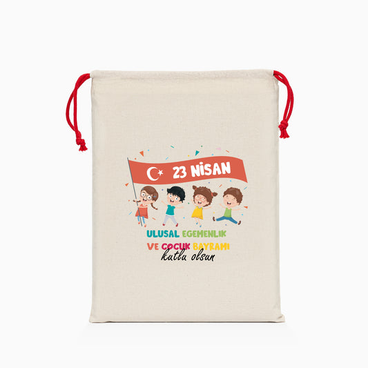 23 Nisan Baskılı Ham Bez Kese