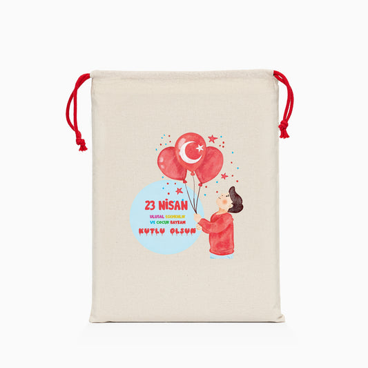 23 Nisan Baskılı Ham Bez Kese