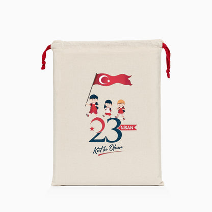 23 Nisan Baskılı Ham Bez Kese