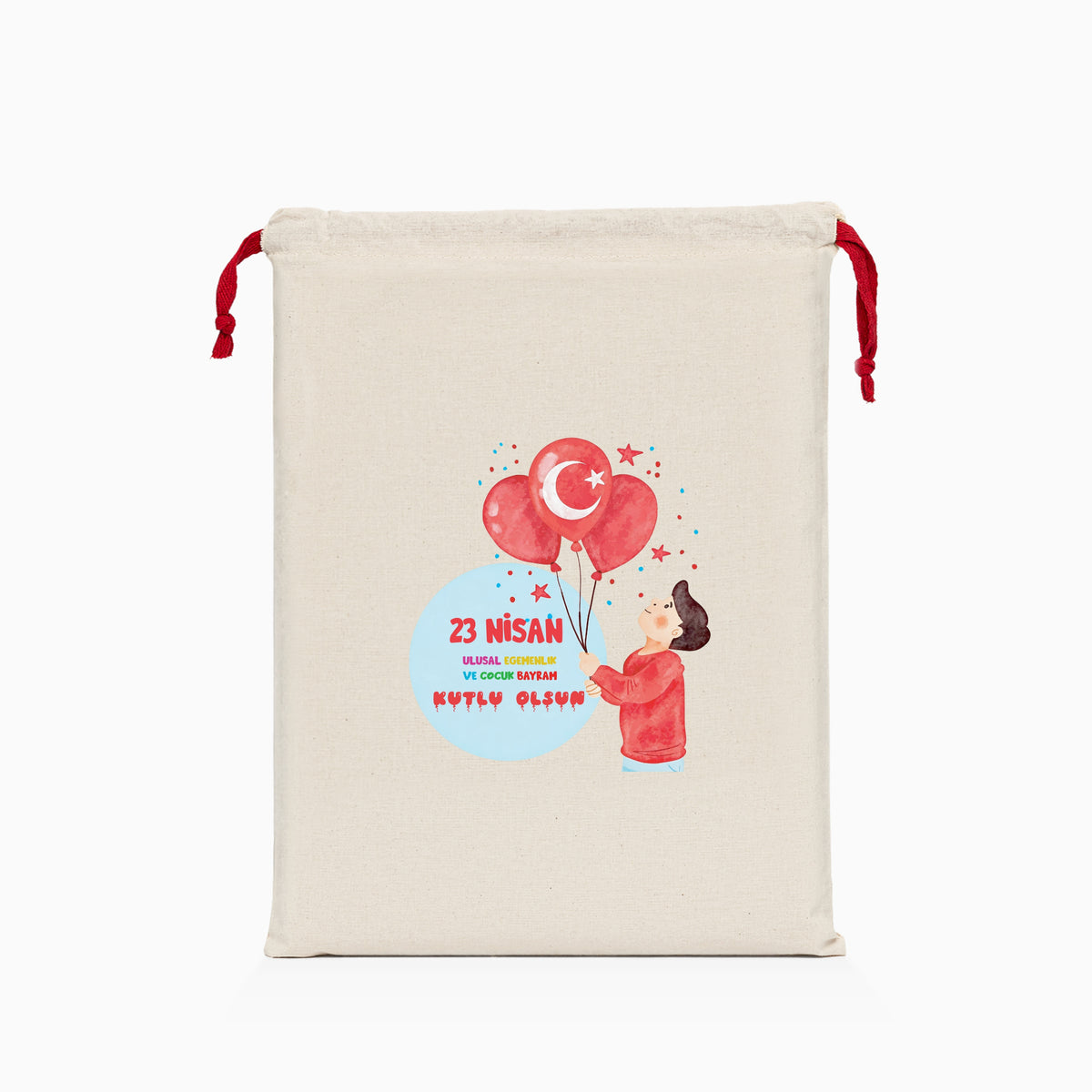 23 Nisan Baskılı Ham Bez Kese