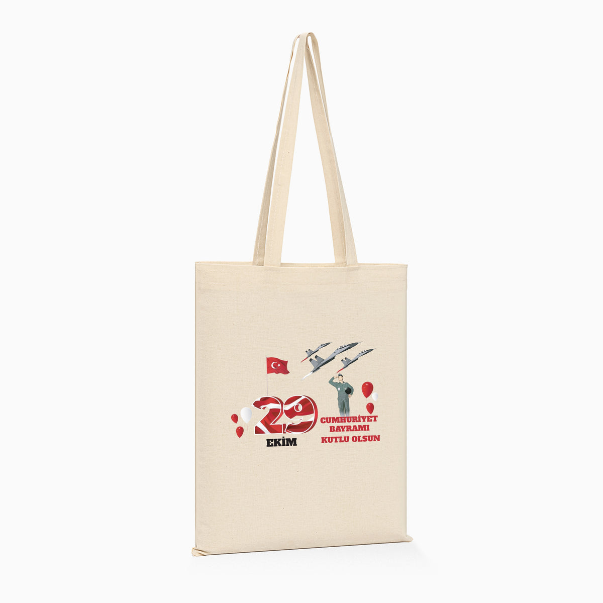 29 Ekim Baskılı Ham Bez Çanta