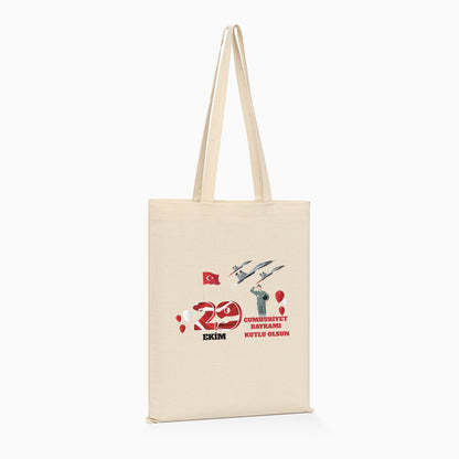 29 Ekim Baskılı Ham Bez Çanta