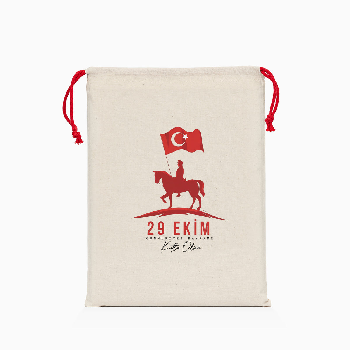29 Ekim Baskılı Ham Bez Kese