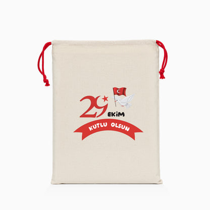 29 Ekim Baskılı Ham Bez Kese