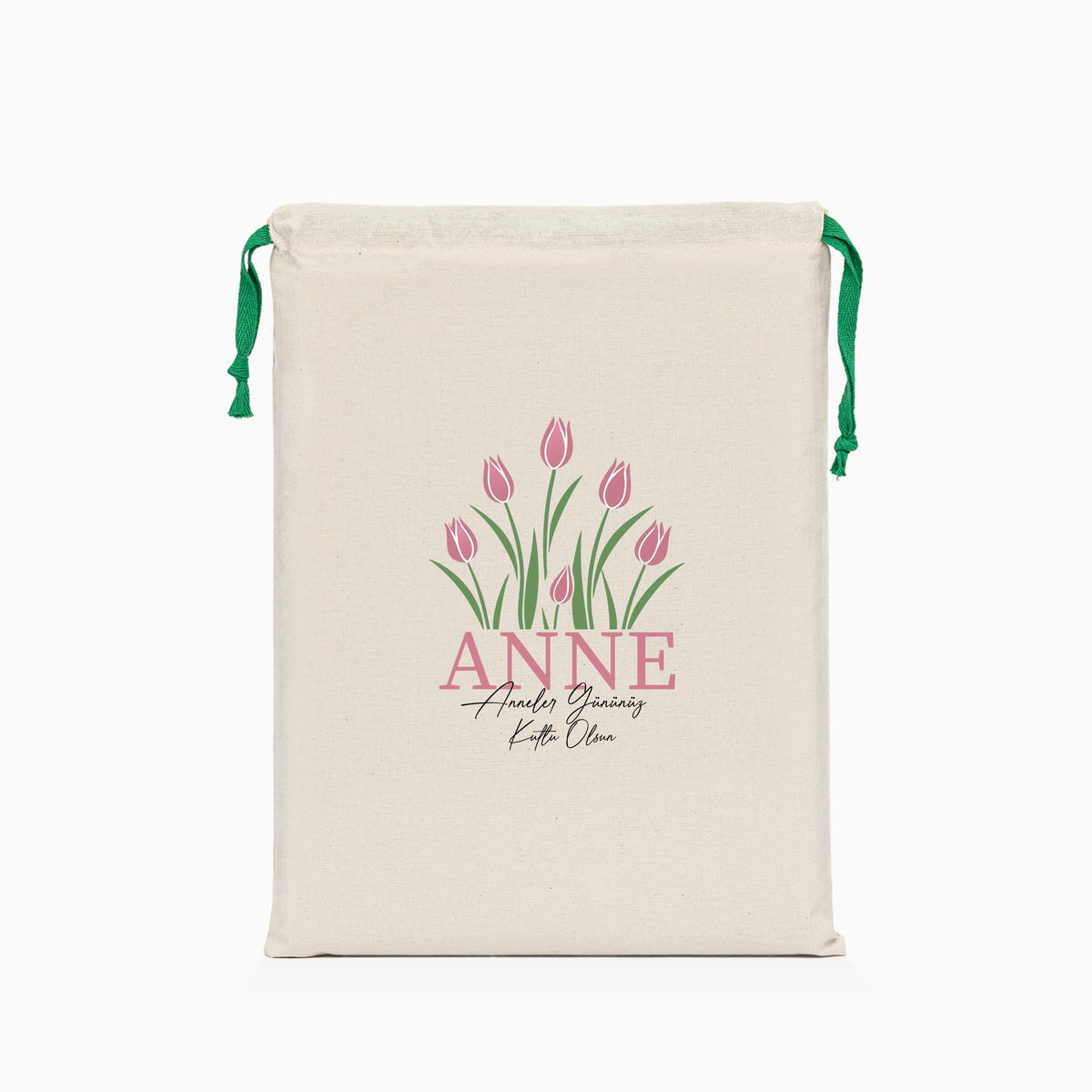 Anneler Günü Baskılı Ham Bez Kese
